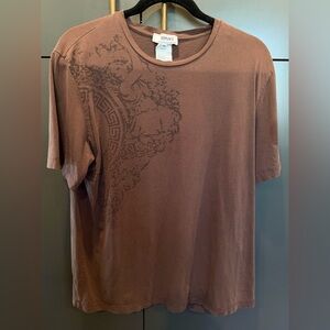 Versace Collection Medusa Graphic Tee Brown XXL Vintage Greca Logo Shirt